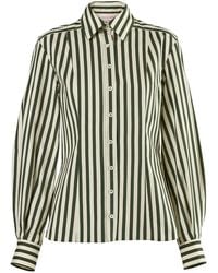 Carolina Herrera - Cotton-Blend Button-Down Shirt - Lyst