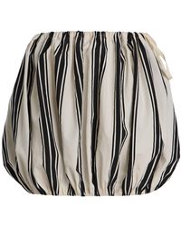 Philosophy Di Lorenzo Serafini - Striped Cotton-Blend Mini Skirt - Lyst