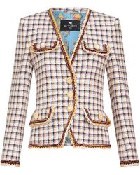 Etro - Tweed Jacket - Lyst