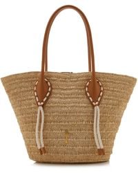 Christian Louboutin - Venus Large Raffia Basket Tote - Lyst