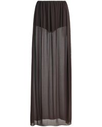 Moré Noir - Aria Jersey Maxi Skirt - Lyst