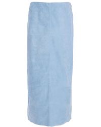Proenza Schouler - Nadia Suede Maxi Skirt - Lyst