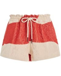 Oas - Drizzle Cotton-terry Shorts - Lyst