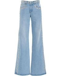 Coperni - Studded Rigid High-Rise Wide-Leg Jeans - Lyst