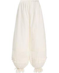 Posse - Exclusive Pearl Cotton-Silk Pants - Lyst
