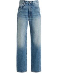 SLVRLAKE Denim - London Rigid High-Rise Straight-Leg Jeans - Lyst