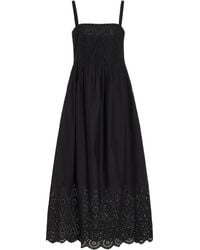 Posse - Louisa Broderie Anglaise Cotton Maxi Dress - Lyst