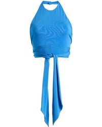 Franchise - Exclusive La Isla Isabella Jersey Cropped Halter Top - Lyst