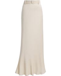 BERNADETTE - Chuck Satin Maxi Skirt - Lyst