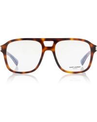 Saint Laurent - Aviator-Frame Acetate Glasses - Lyst