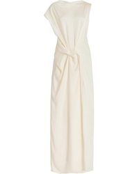 Bondi Born - Ardea Draped Seeksucker Maxi Dress - Lyst