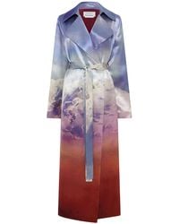 Gabriela Hearst - X Paul Smith Lyra Printed Silk Trench Coat - Lyst
