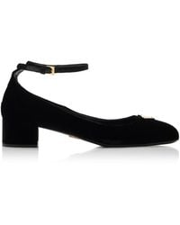 Prada - Velvet Pumps - Lyst
