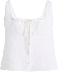 Deiji Studios - Relaxed Linen Tie Top - Lyst