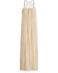 Gabriela Hearst - Tacia Fringed Silk Maxi Dress - Lyst