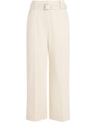 Proenza Schouler - Nila Belted Cotton-Drill Pants - Lyst