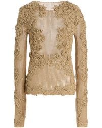 Ulla Johnson - Viola Crochet Knit Top - Lyst