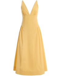 Posse - Lindie Cotton Midi Dress - Lyst