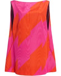 Dries Van Noten - Dabel Striped Ottoman-Moiré Mini Dress - Lyst