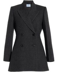 Prada - Double-breasted Suiting Blazer - Lyst