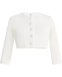 Lisa Marie Fernandez - Cropped Jacquard Cardigan - Lyst