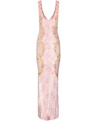 la fuori aurora misty green twilight blossom embellished midi dress Aurora misty green Twilight Blossom Dress XS main image 0
