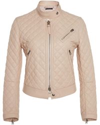 Tom Ford - Quilted Leather Moto Jacket - Lyst