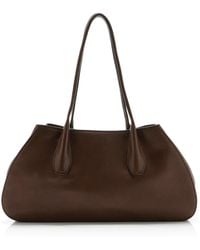 The Row - Alger Leather Shoulder Bag - Lyst