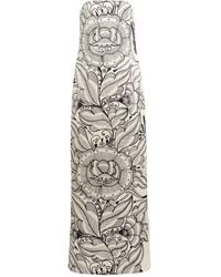 chinese dress ladies Stolen Stores Halter Bias Maxi Slip Dress in Cobalt