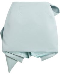 Oscar de la Renta - Draped Satin Mini Skort - Lyst