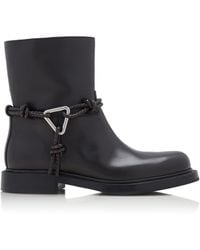Bottega Veneta - James Leather Ankle Boots - Lyst