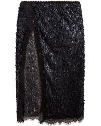 Siedres - Bianca Sequined Lace Midi Skirt - Lyst