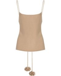 By Malene Birger - Gillian Open-Back Knit Tank Top - Lyst