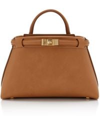 Janessa Leone - Mini Leoné Leather Top Handle Bag - Lyst