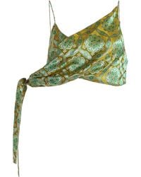 Christopher Esber - Palmira Tie-Detailed Satin Top - Lyst