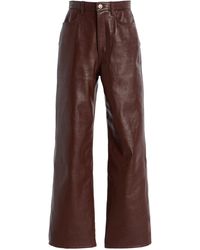 RÙADH - The Quinn High-Rise Leather Pants - Lyst
