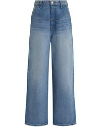 Brandon Maxwell - Olivia High-waisted Wide-leg Jeans - Lyst