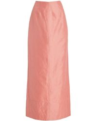 Aje. - Mary Linen-blend Column Maxi Skirt - Lyst
