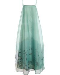 sachin and babi light blue dress Champagne chiffon lace long prom dress, champagne bridesmaid dress –  dresstby main image 0