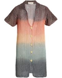 All That Remains - Exclusive Floyd Crocheted Cotton Mini Shirt Dress - Lyst