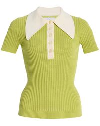 La Veste - Exclusive Riviera Knit Cotton Polo Shirt - Lyst