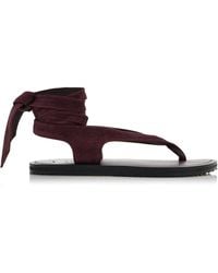 A.Emery - Elmer Lace-Up Suede Sandals - Lyst