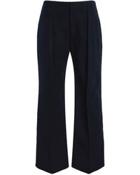 Bottega Veneta - Cotton Canvas Cropped Pants - Lyst