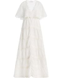 Sea - Eleannora Embroidered Cotton Maxi Dress - Lyst