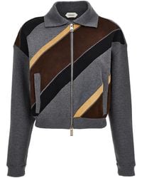 Versace - Panelled Virgin Wool-Blend Jacket - Lyst