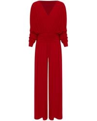 ANDRES OTALORA - Comienzos Gathered Jersey Jumpsuit - Lyst