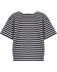 Matteau - Striped Organic Cotton T-Shirt - Lyst