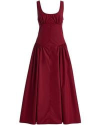 Proenza Schouler - Kendall Tech-Cotton Midi Dress - Lyst