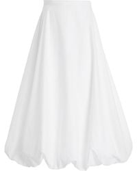 By Malene Birger - Aubrey Bubble-Hem Cotton Maxi Skirt - Lyst