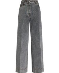 Etro - Embroidered Wide-leg Jeans - Lyst